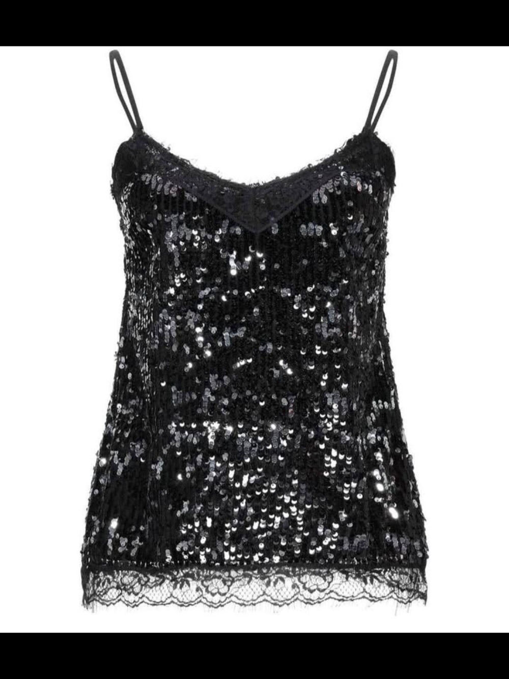 Sequin Embellished Camisole Top, NWOT, size 6